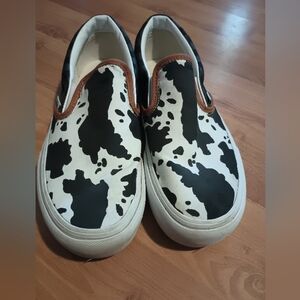 Cow print Vans